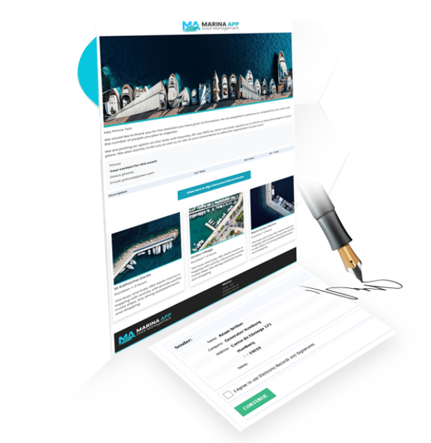 Marina Dock Management App Interface